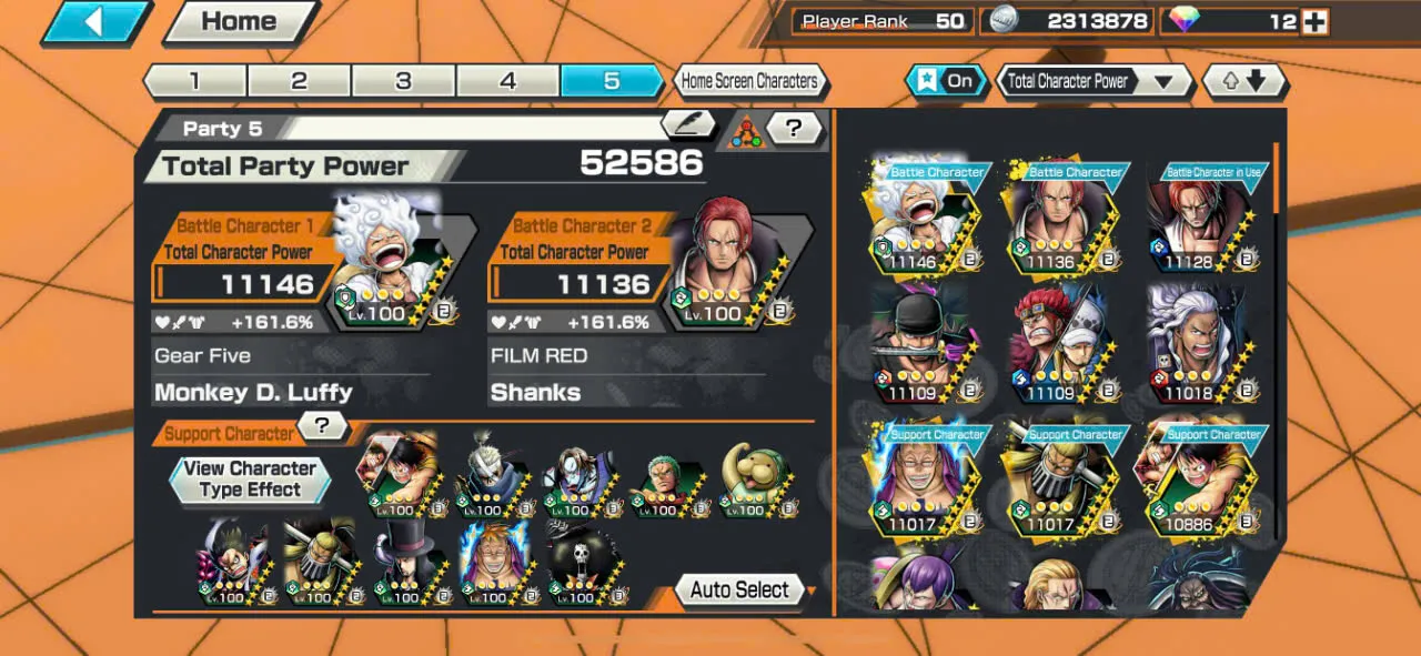 IOS+Android+Hyber Boost 62+5 Ex Max(Kid Law+Gear %+Zoro+Shank Red+Shank Blue)+Support 162%+Alber Max+Jack Max+Good Medal+Items-KC12
