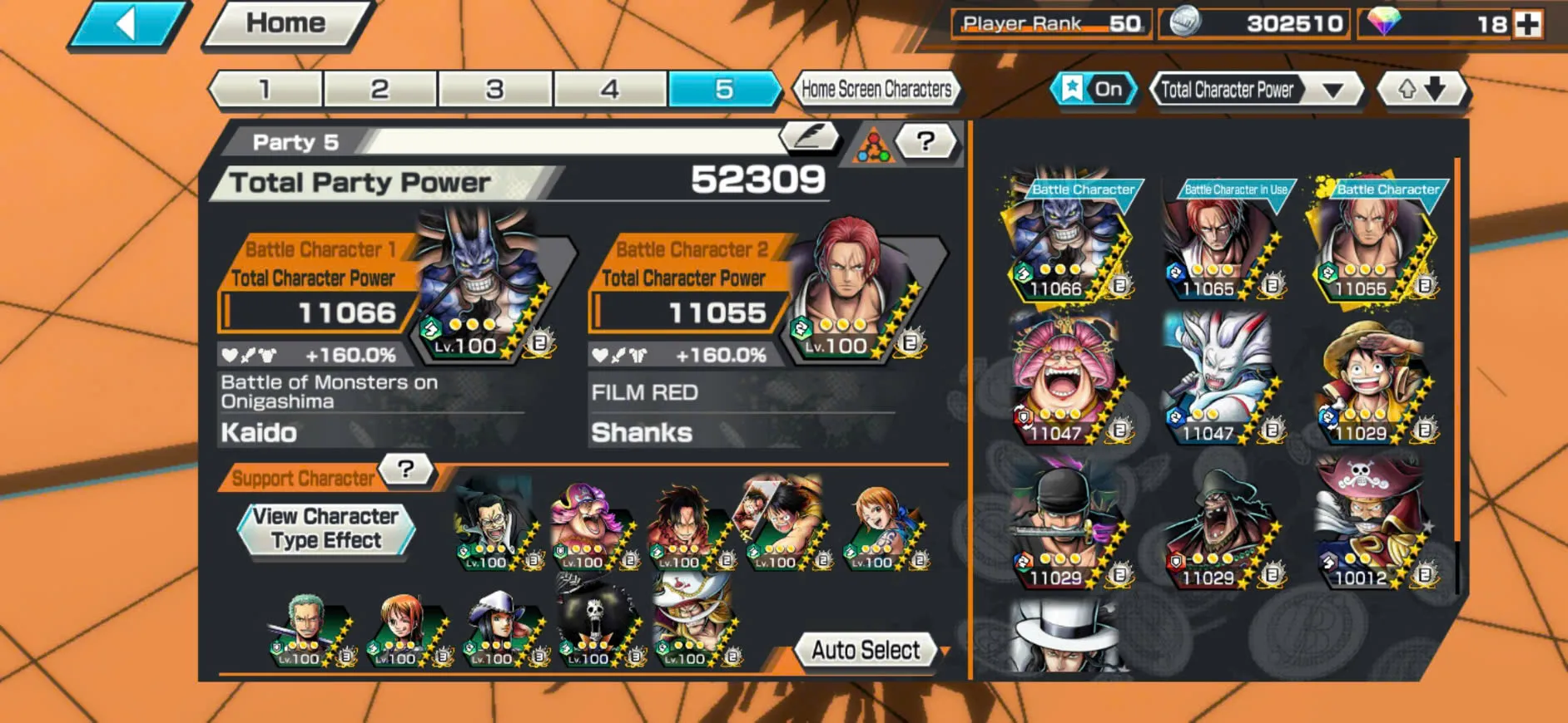Hyber Boost 37+10/8 Ex Max(Zoro+Shank Red+Lucci+Roger v2+Luffy+Shank Blue+Yamato+Kaido V3+Big Mom+Black Beard)+SUP 162%+Good Medal+Many BF Max-KC11