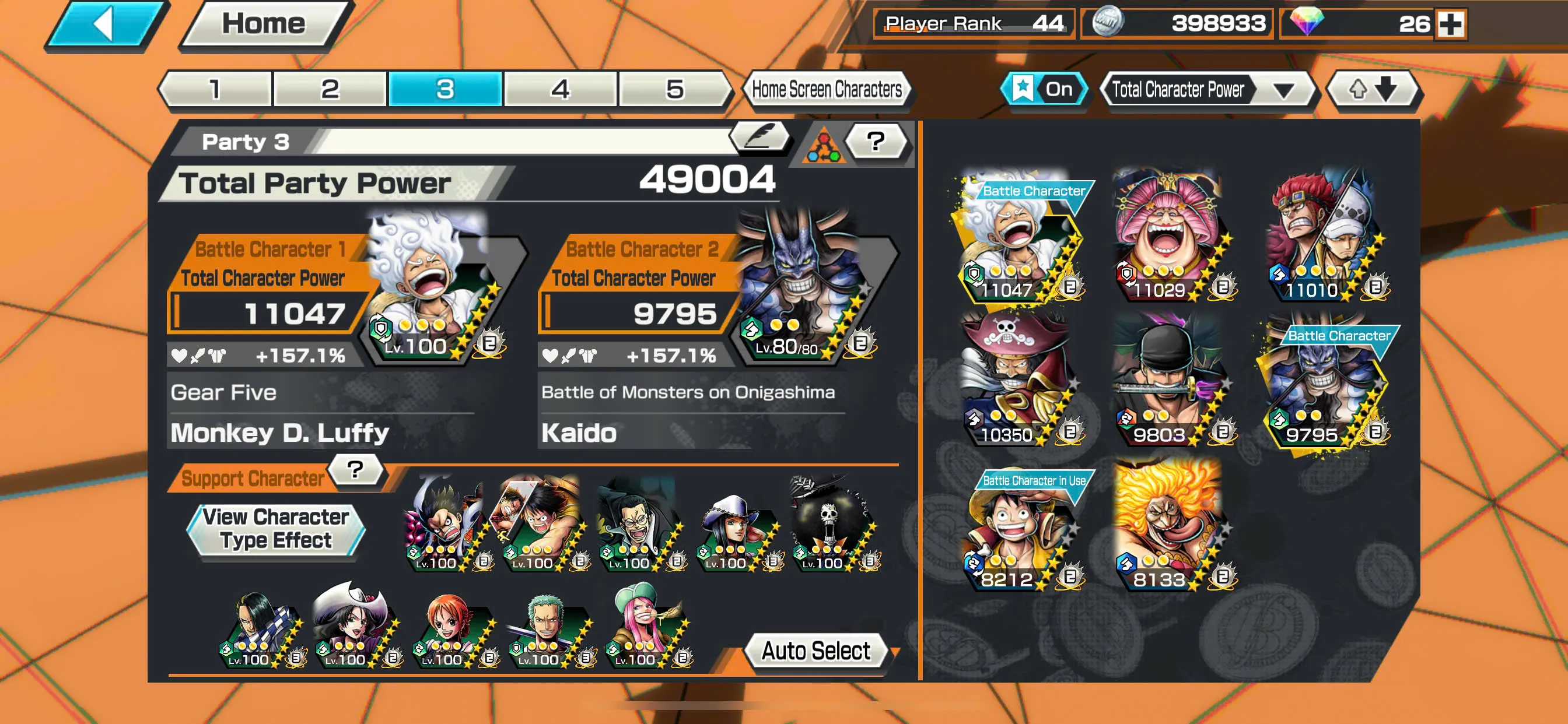 IOS+Android-Hyber Boost 30-8 Ex(Luffy Gear 5+Zoro+Kid Law+Roger V2+Kaido V3+Big Mom+Luffy)+Support 157%+Medal Good+Good BFs-KC09
