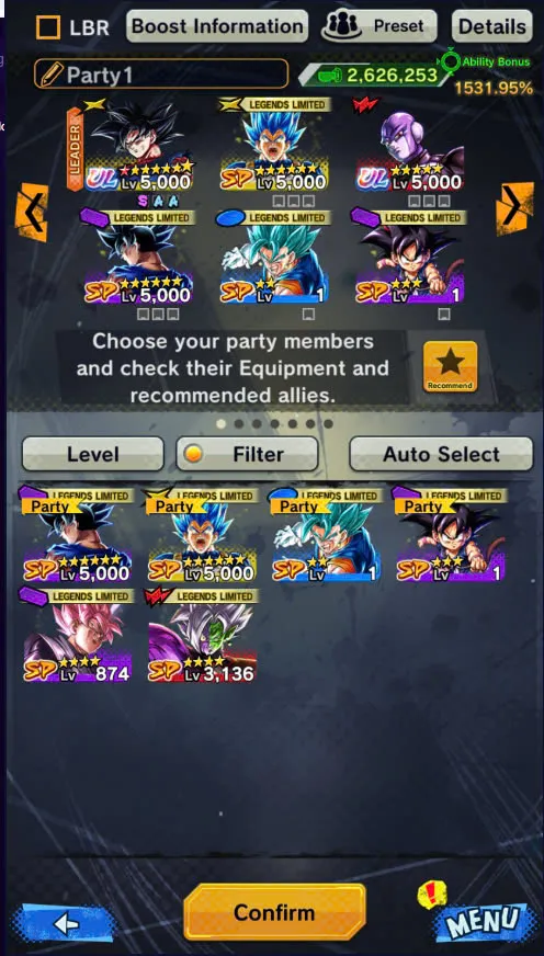 IOS-Android-4 UL(Goku Uis-Hit-Kaioken)-10 Legend Limited+Good Equipment-God SS Vegeta Zenkai-God Gogeta-Beast Gohan-DR878