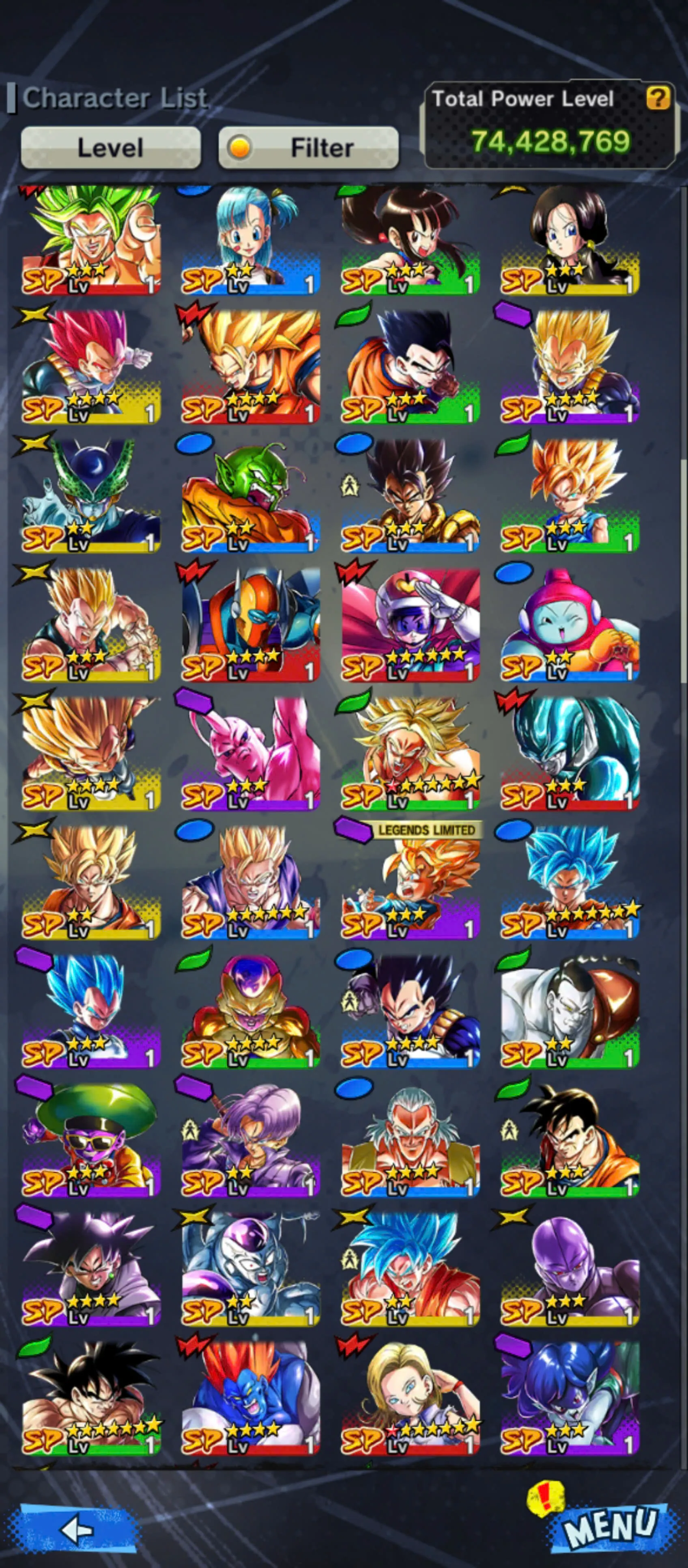Team Fusions-5 UL(SS4 Gogeta+Goku Uis+Gogeta+Rose)+22 Legends Limited+Good Equipment+2 New Fusions+SS3 Goku+God Vegito+God Gogeta+Broly-DR881
