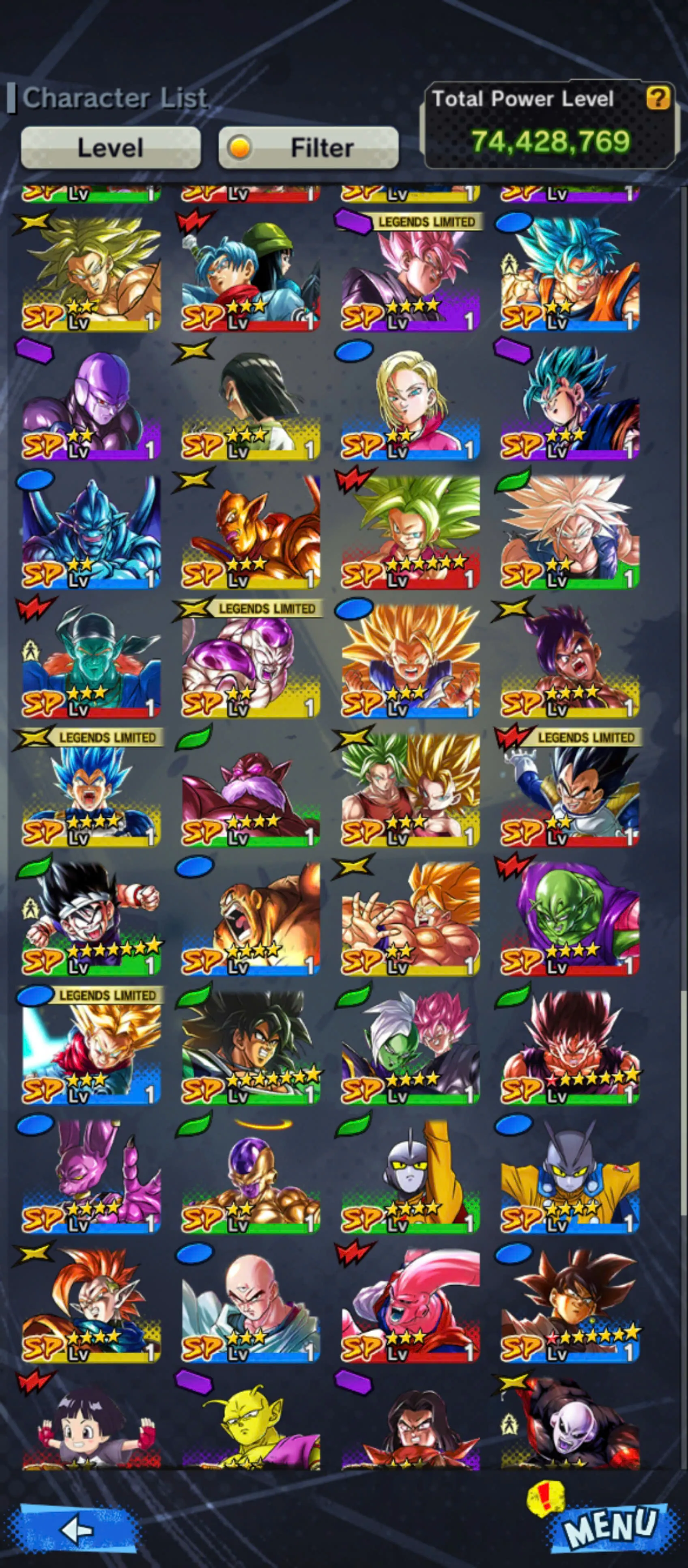 Team Fusions-5 UL(SS4 Gogeta+Goku Uis+Gogeta+Rose)+22 Legends Limited+Good Equipment+2 New Fusions+SS3 Goku+God Vegito+God Gogeta+Broly-DR881
