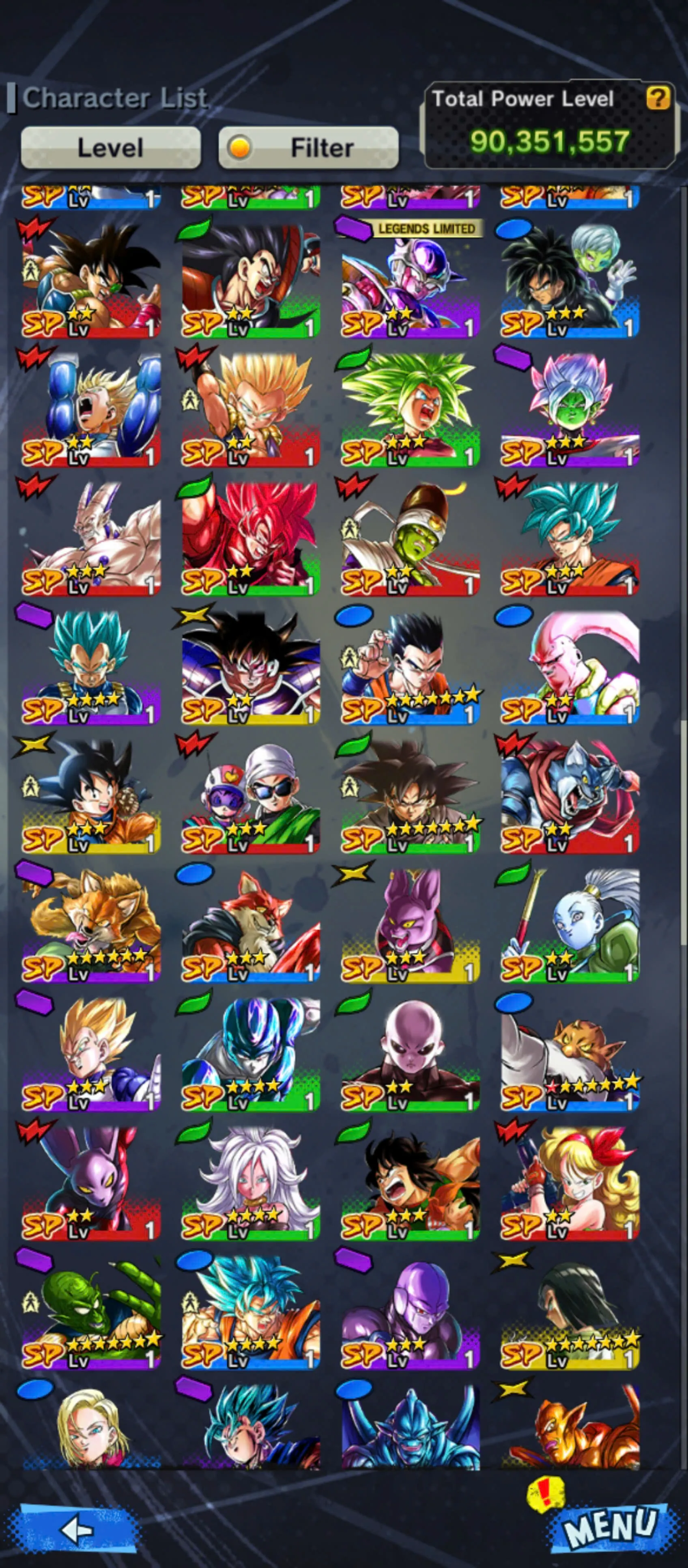 IOS+Android-5 UL(Goku Uis+Gohan+Vegito Blue+Rose)+27 Legends Limited+Good Equipment+Team Broly+New Broly+God Goku+Pikkon+Gammar+Beast Gohan-DR880