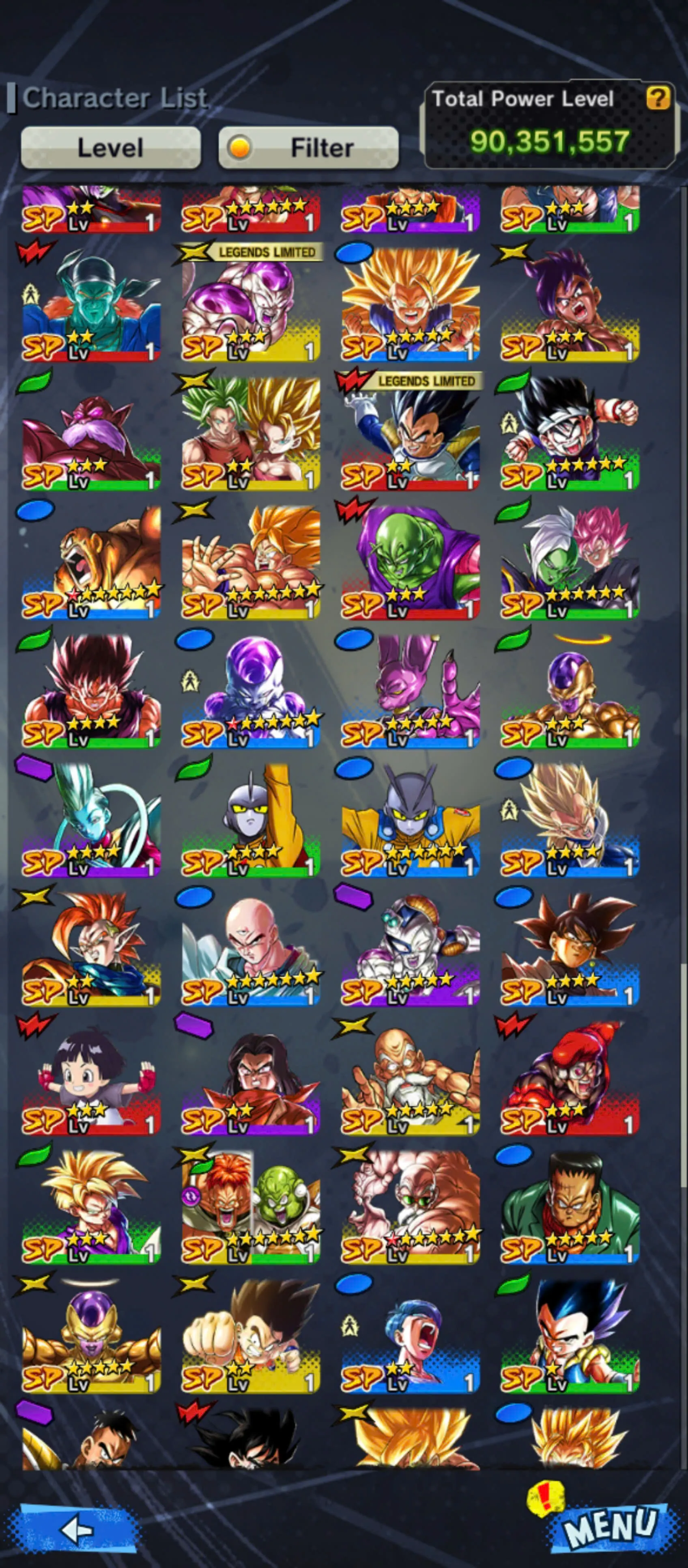 IOS+Android-5 UL(Goku Uis+Gohan+Vegito Blue+Rose)+27 Legends Limited+Good Equipment+Team Broly+New Broly+God Goku+Pikkon+Gammar+Beast Gohan-DR880