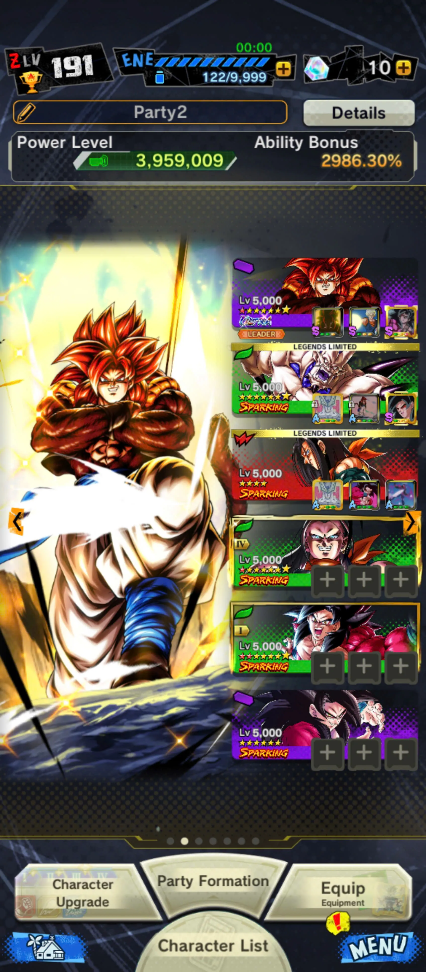 IOS+Android-UL SS4 Gogeta Red Star+Team GT Anni 6+17 Legends Limited-Shenron+Super 17+Ultimate Gohan+SS4 Goku+SS4 Goku&Vegeta+Goku GT-Equipment-DR883
