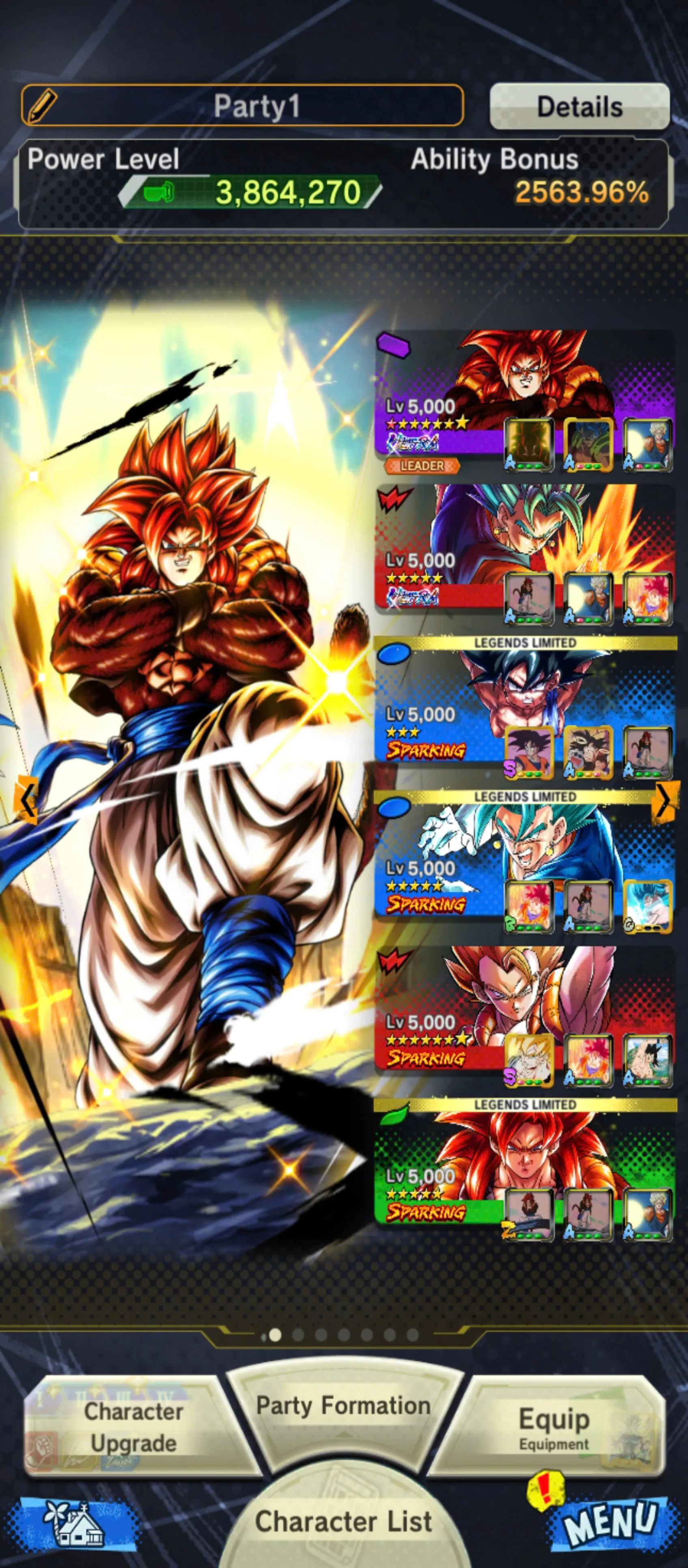 DR897-All Meta+Team Fusions-4 UL (SS4 Gogeta Red Star+Vegito)+17 Legends Limited+Good Equipment+SS4 Gogeta+SS4 Goku