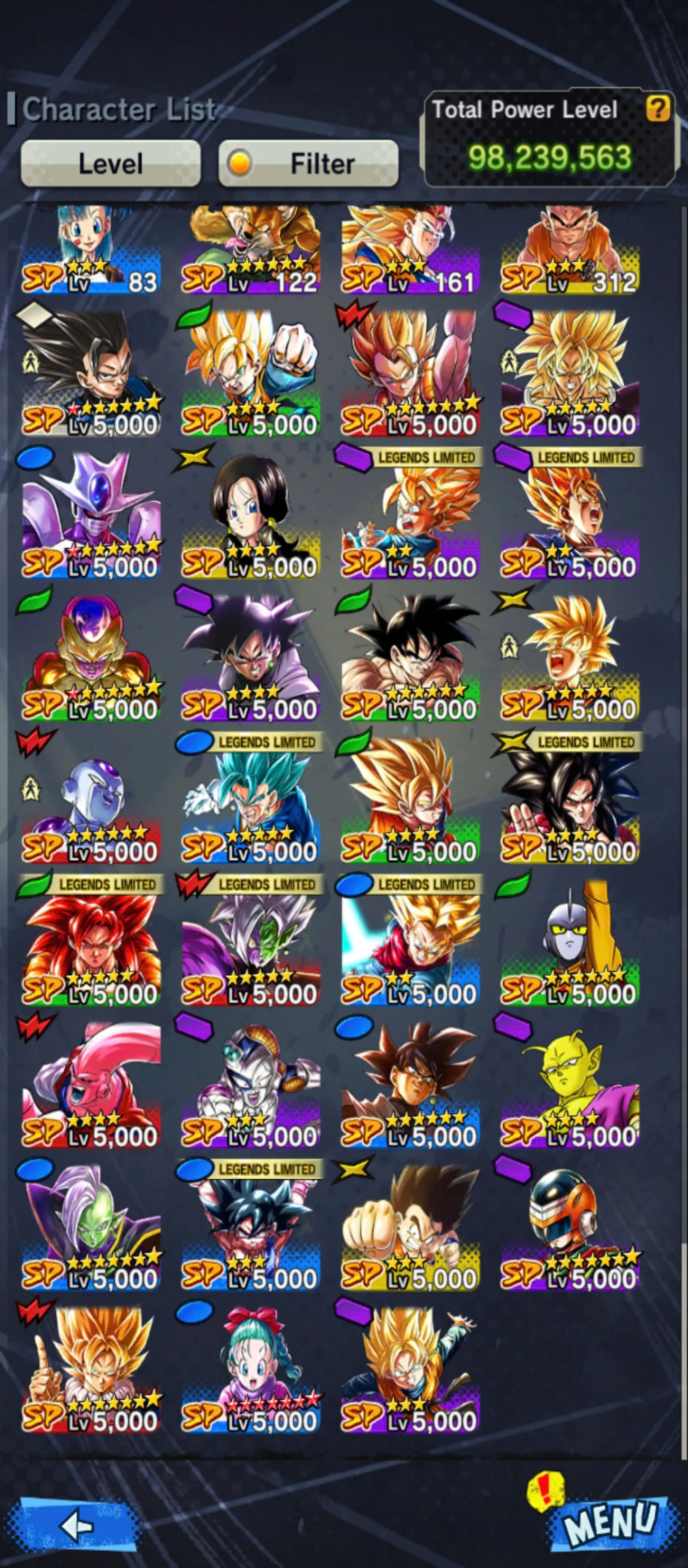 DR897-All Meta+Team Fusions-4 UL (SS4 Gogeta Red Star+Vegito)+17 Legends Limited+Good Equipment+SS4 Gogeta+SS4 Goku