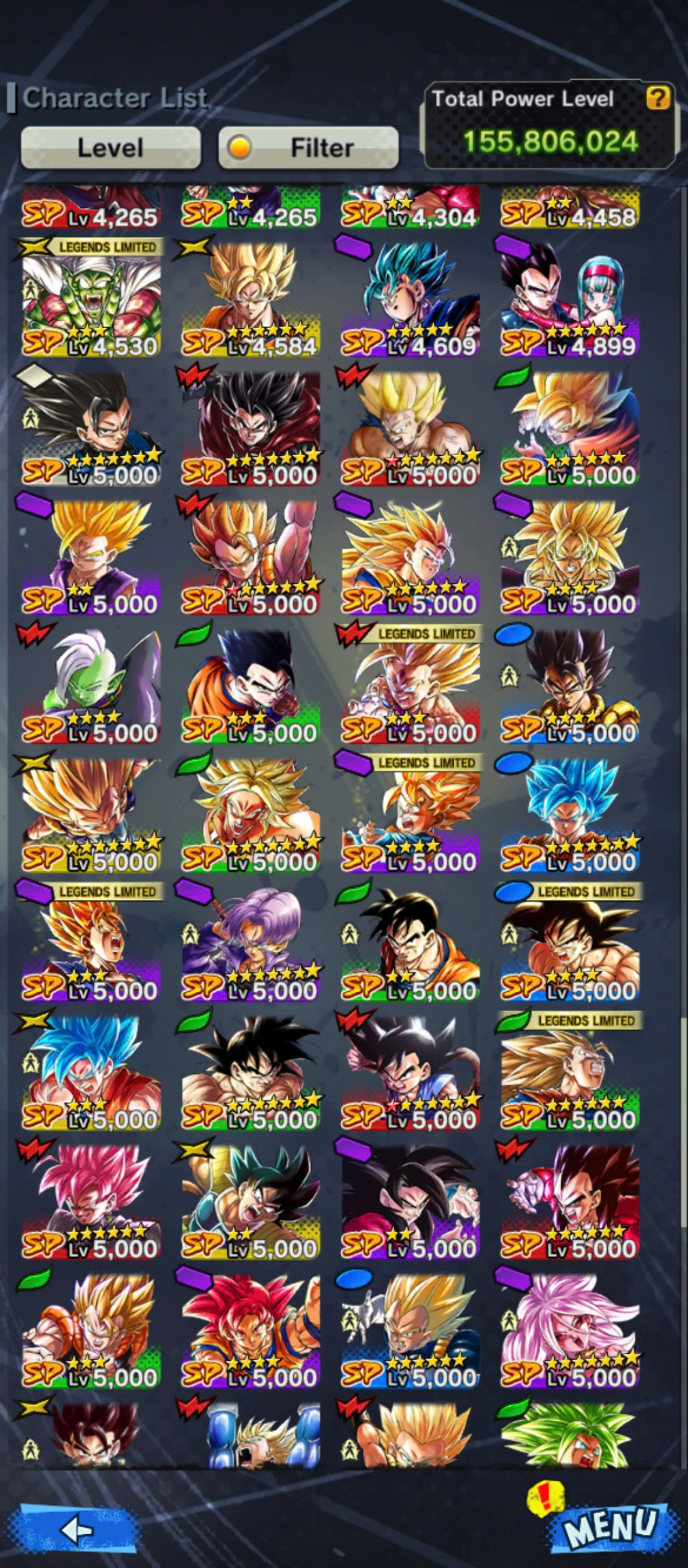 DR896-Vip Account 8 UL(SS4 Gogeta+Goku Uis+Vegito Blue+Gogeta Blue+Super Gogeta+Super Vegito)+32 Legend Limited+Equipment-All Meta+Good Team