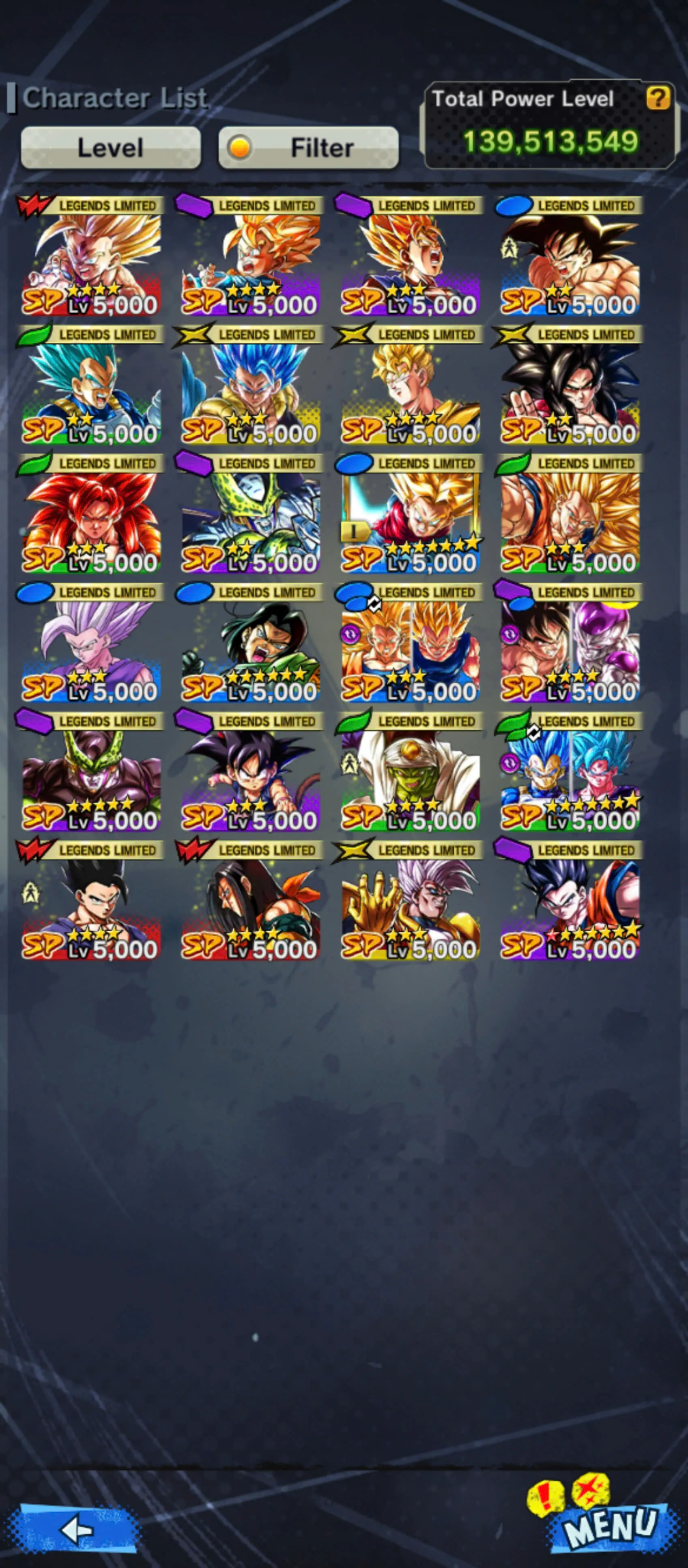 DR905-4 UL(SS4 Gogeta+Goku Uis)+24 Legends+Good Equipment+Ultimate Gohan Red+Super 17+Super Baby 2+SS3 Goku+Android 17