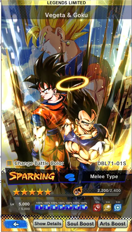 DR910-UL SS4 Gogtea Red Star+13 Legends Limited+Good Equipment+Fusion Vegeta Goku+Nappa+Namek Goku+God Goku+Goku Kid