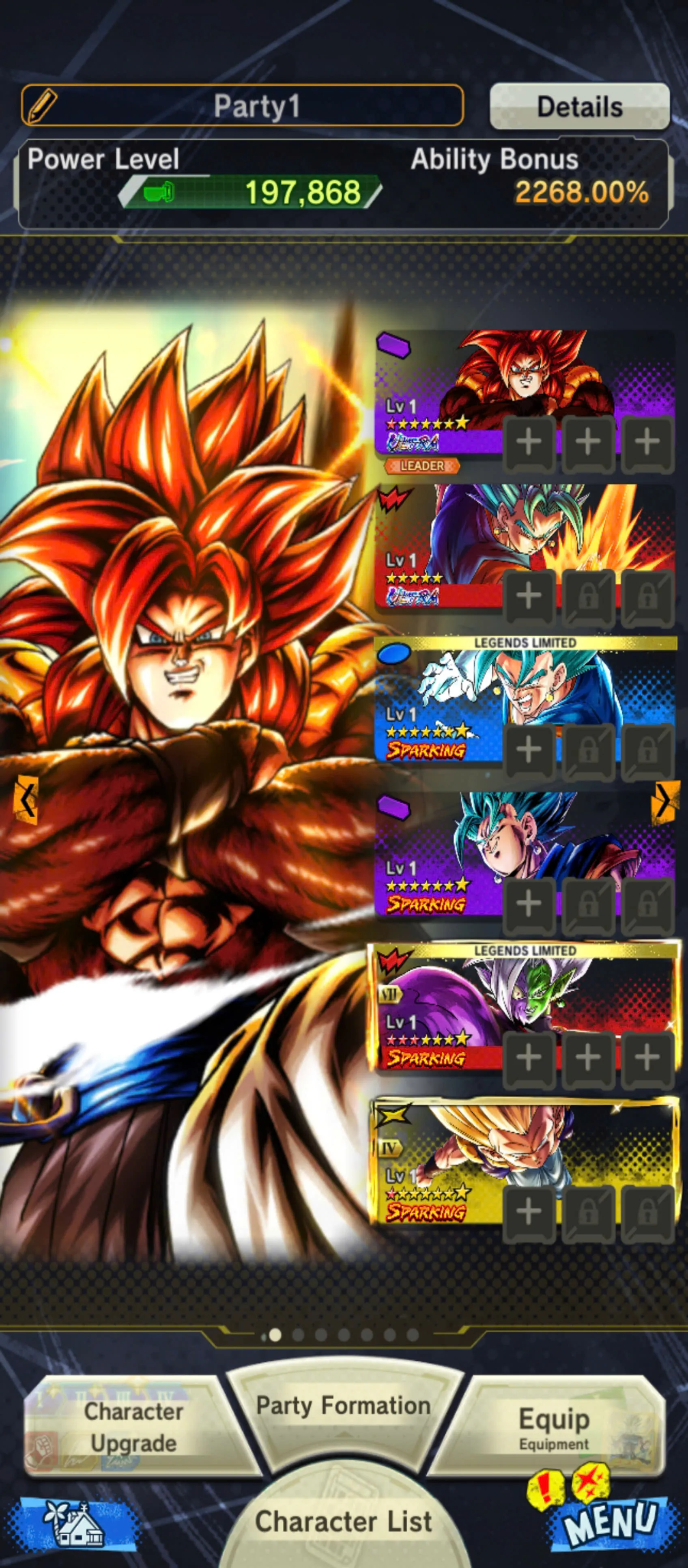 BR924-IOS+Android-3 UL(SS4 Gogeta+Vegito Blue)+13 Legends+Good Equi+Zamasu Zenkai 10 Star+SS4 Gogeta+God SS Vegtio+Broly