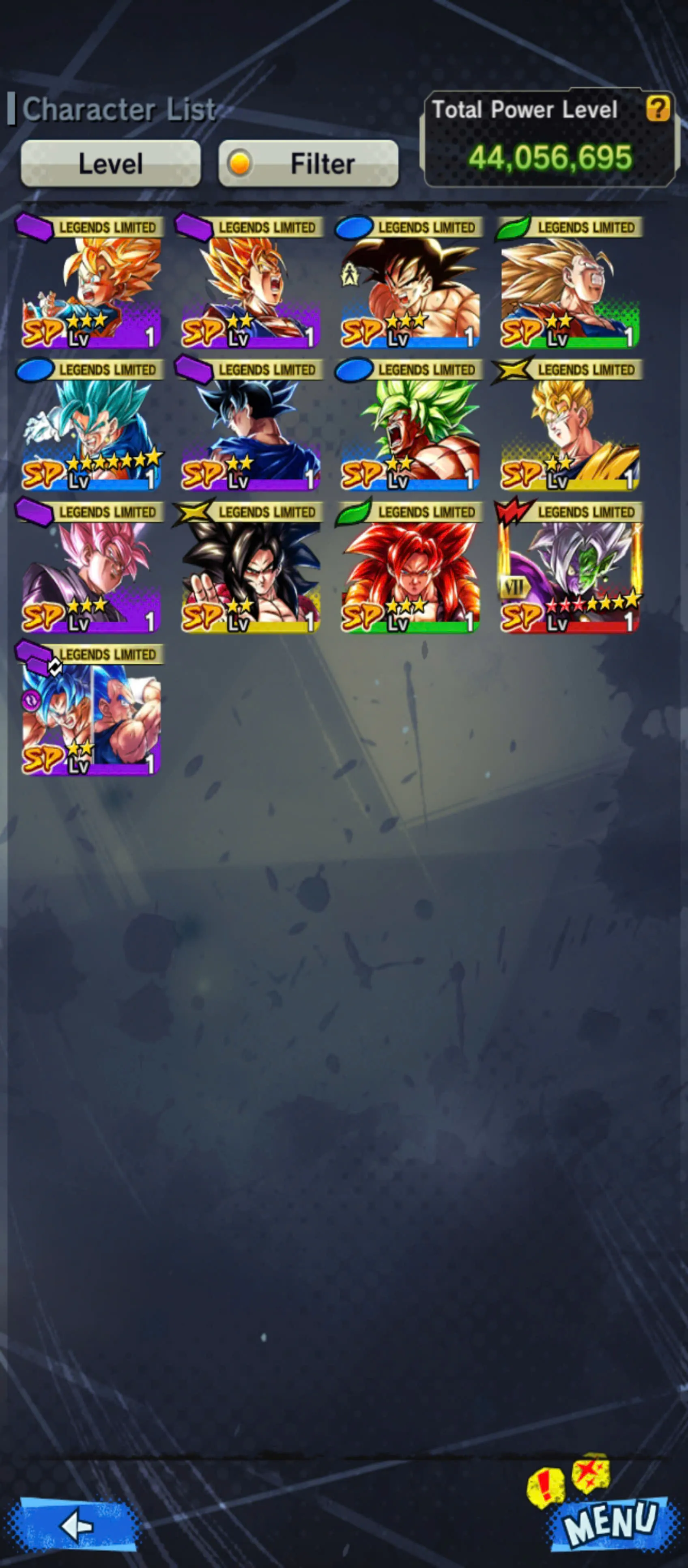 BR924-IOS+Android-3 UL(SS4 Gogeta+Vegito Blue)+13 Legends+Good Equi+Zamasu Zenkai 10 Star+SS4 Gogeta+God SS Vegtio+Broly