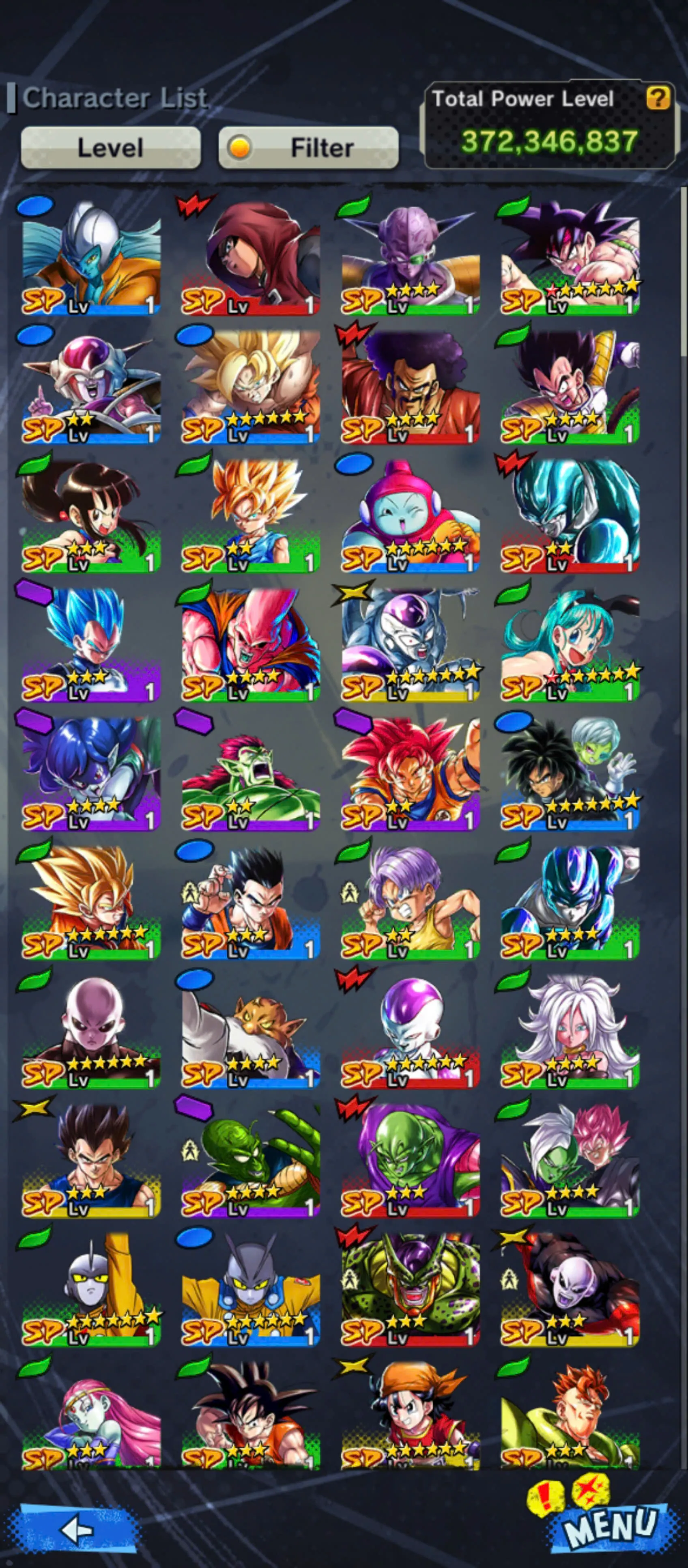 DR930-Vip Account-5 UL(SS4 Gogeta+Turles+Vegeta+Shenron)+44 Legends Good Star+Vip Equipment+Zenkai and Sparking Red Star+Many Good Team PVP