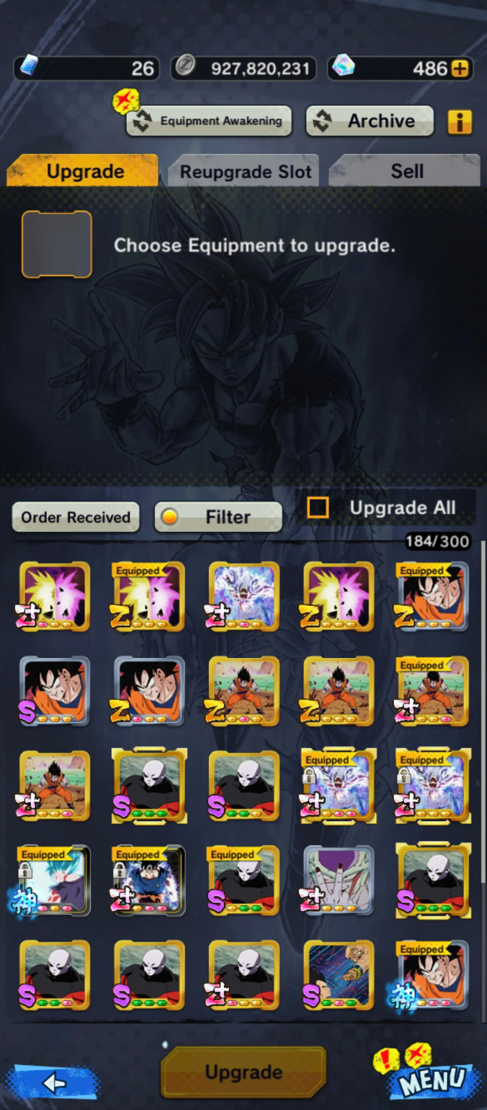 DR929-UL Goku Uis 12 Red Star+Team Fusions+23 Legends+Vip Equipment+Fusions Goku Vegeta+God Goku+Goku Uis Red Star+God Vegito+God Vegeta+Piccolo+SS Vegeta