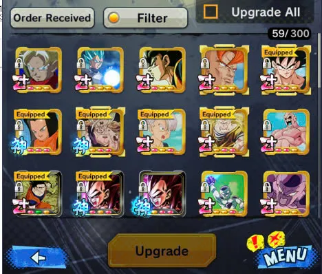 DR926-Good Account-508 Millions Power+31 Legends+Vip Equipment+Super Vegeta Full Star+Sparking+Zenkai Good star+Team GT