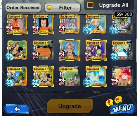 DR926-Good Account-508 Millions Power+31 Legends+Vip Equipment+Super Vegeta Full Star+Sparking+Zenkai Good star+Team GT