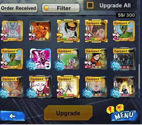 DR926-Good Account-508 Millions Power+31 Legends+Vip Equipment+Super Vegeta Full Star+Sparking+Zenkai Good star+Team GT