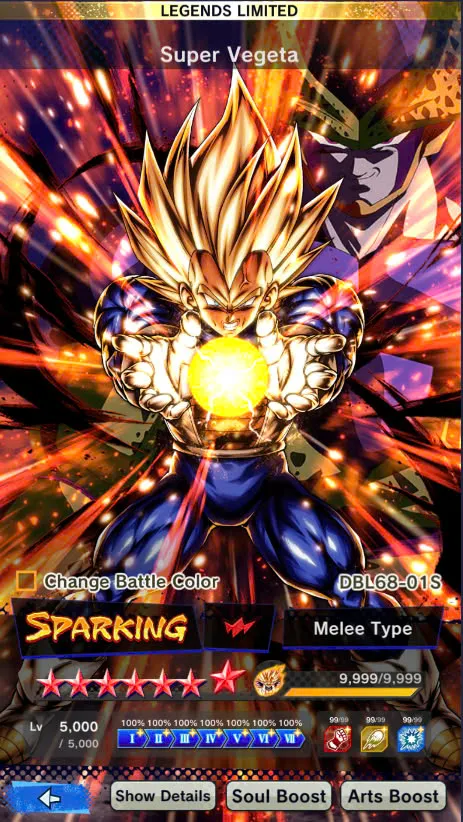 DR926-Good Account-508 Millions Power+31 Legends+Vip Equipment+Super Vegeta Full Star+Sparking+Zenkai Good star+Team GT