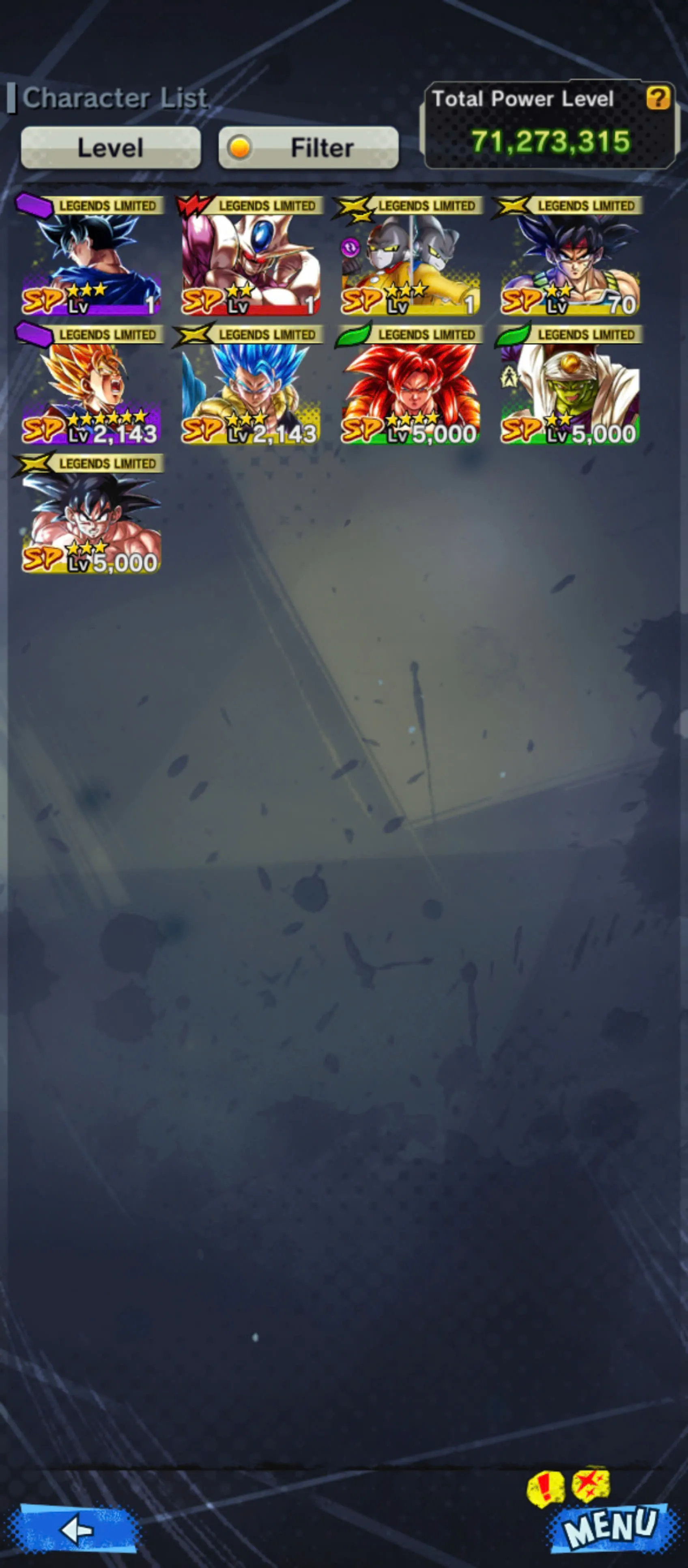 DR932-Android Only-6 UL(Majin Vegeta+Turles+SS4 Gogeta+Gogeta Blue+Super Gogeta)+19k Chrono Crytal+9 Legends+Good Equipment+Team Movie