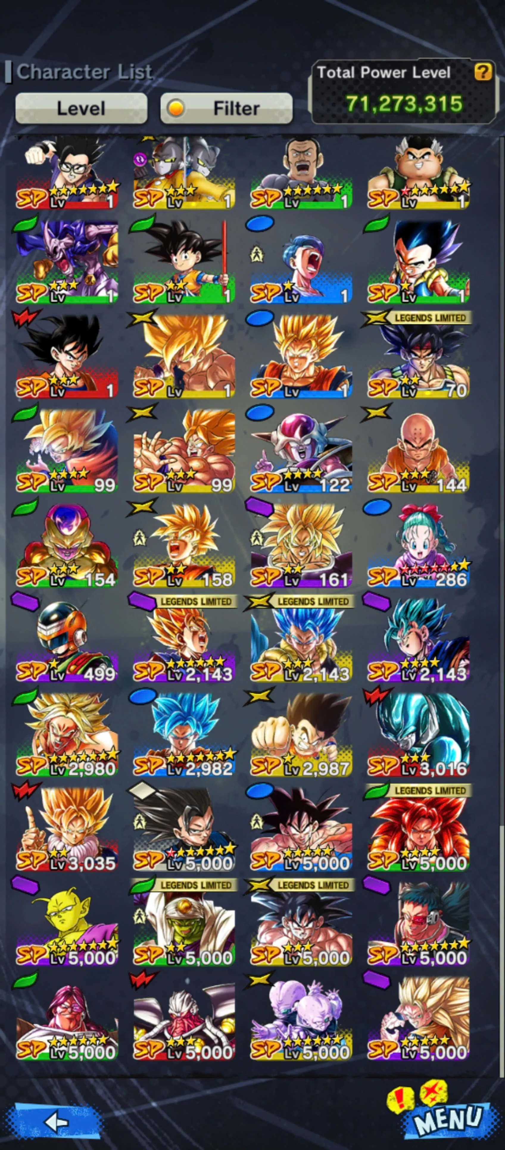 DR932-Android Only-6 UL(Majin Vegeta+Turles+SS4 Gogeta+Gogeta Blue+Super Gogeta)+19k Chrono Crytal+9 Legends+Good Equipment+Team Movie