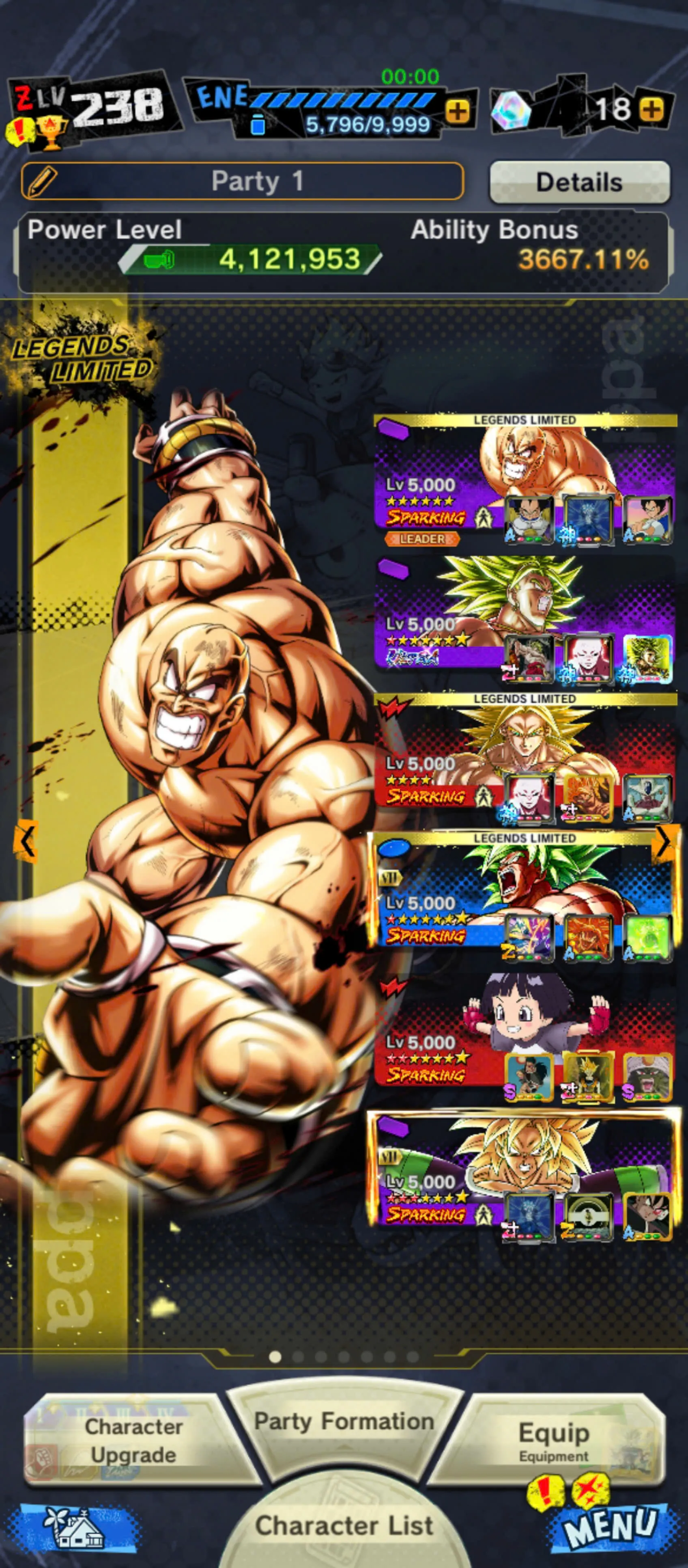 DR951-IOS+Android-3 UL(Broly+Vegito Blue)+411 Millions Power+40 Legends Limites+Vip Equipment+Zenkai+Sparking Good Star+Fusion Goku and Vegeta+Broly+God Goku+Super 17+Gotenks