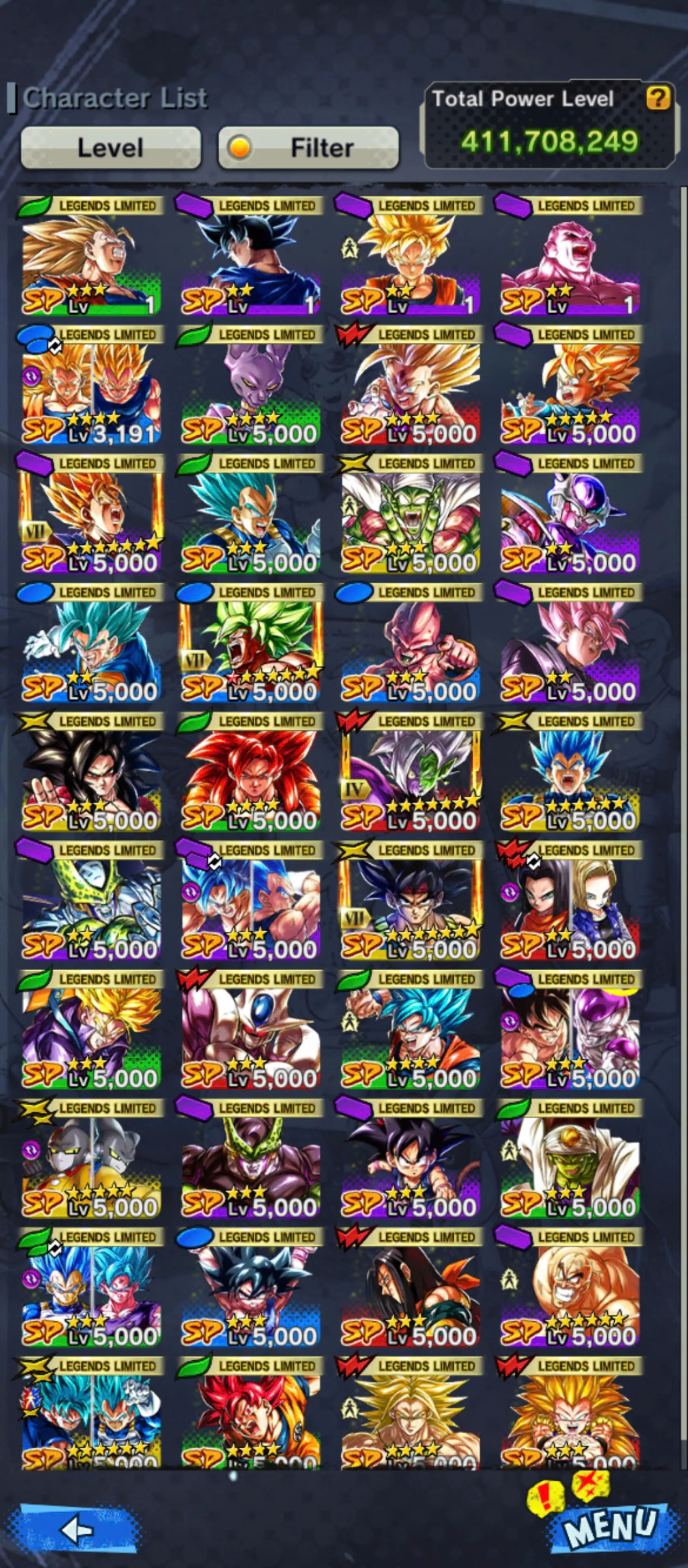 DR951-IOS+Android-3 UL(Broly+Vegito Blue)+411 Millions Power+40 Legends Limites+Vip Equipment+Zenkai+Sparking Good Star+Fusion Goku and Vegeta+Broly+God Goku+Super 17+Gotenks