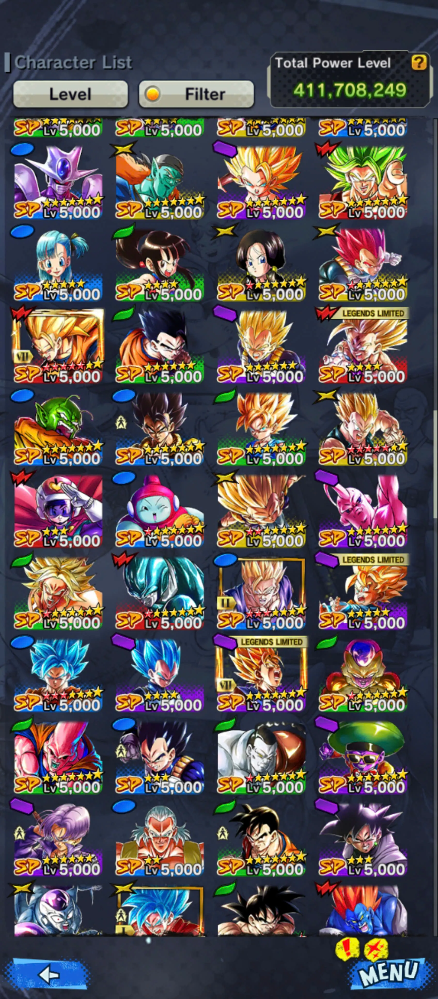DR951-IOS+Android-3 UL(Broly+Vegito Blue)+411 Millions Power+40 Legends Limites+Vip Equipment+Zenkai+Sparking Good Star+Fusion Goku and Vegeta+Broly+God Goku+Super 17+Gotenks
