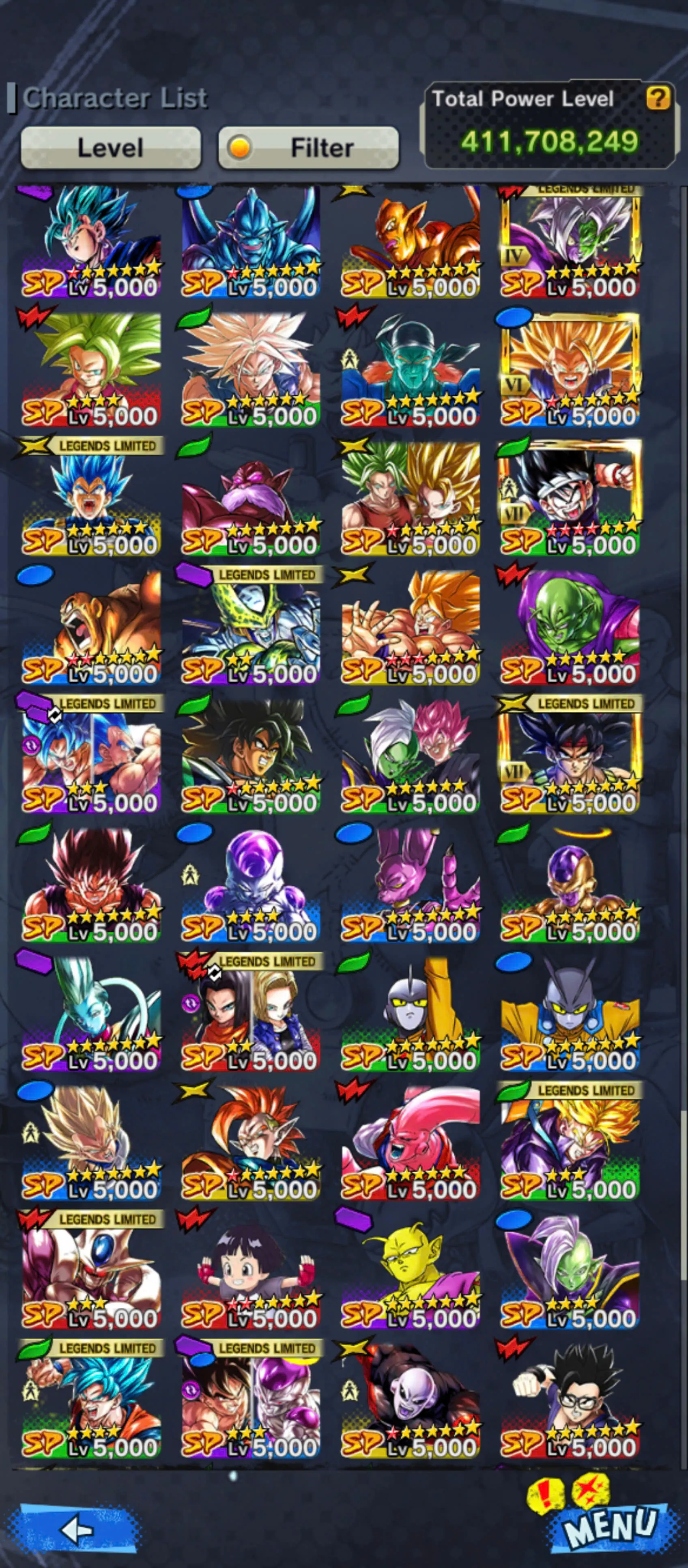 DR951-IOS+Android-3 UL(Broly+Vegito Blue)+411 Millions Power+40 Legends Limites+Vip Equipment+Zenkai+Sparking Good Star+Fusion Goku and Vegeta+Broly+God Goku+Super 17+Gotenks
