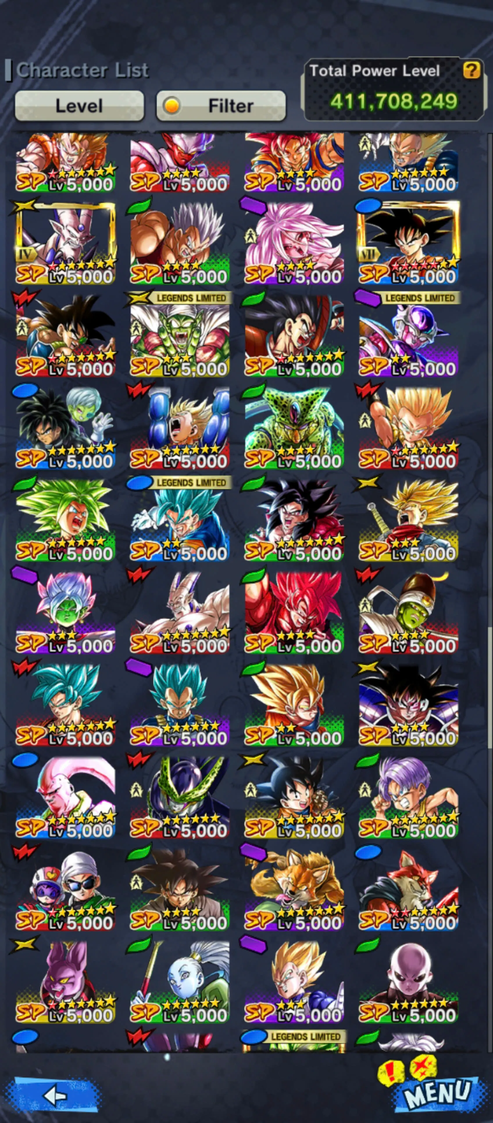 DR951-IOS+Android-3 UL(Broly+Vegito Blue)+411 Millions Power+40 Legends Limites+Vip Equipment+Zenkai+Sparking Good Star+Fusion Goku and Vegeta+Broly+God Goku+Super 17+Gotenks