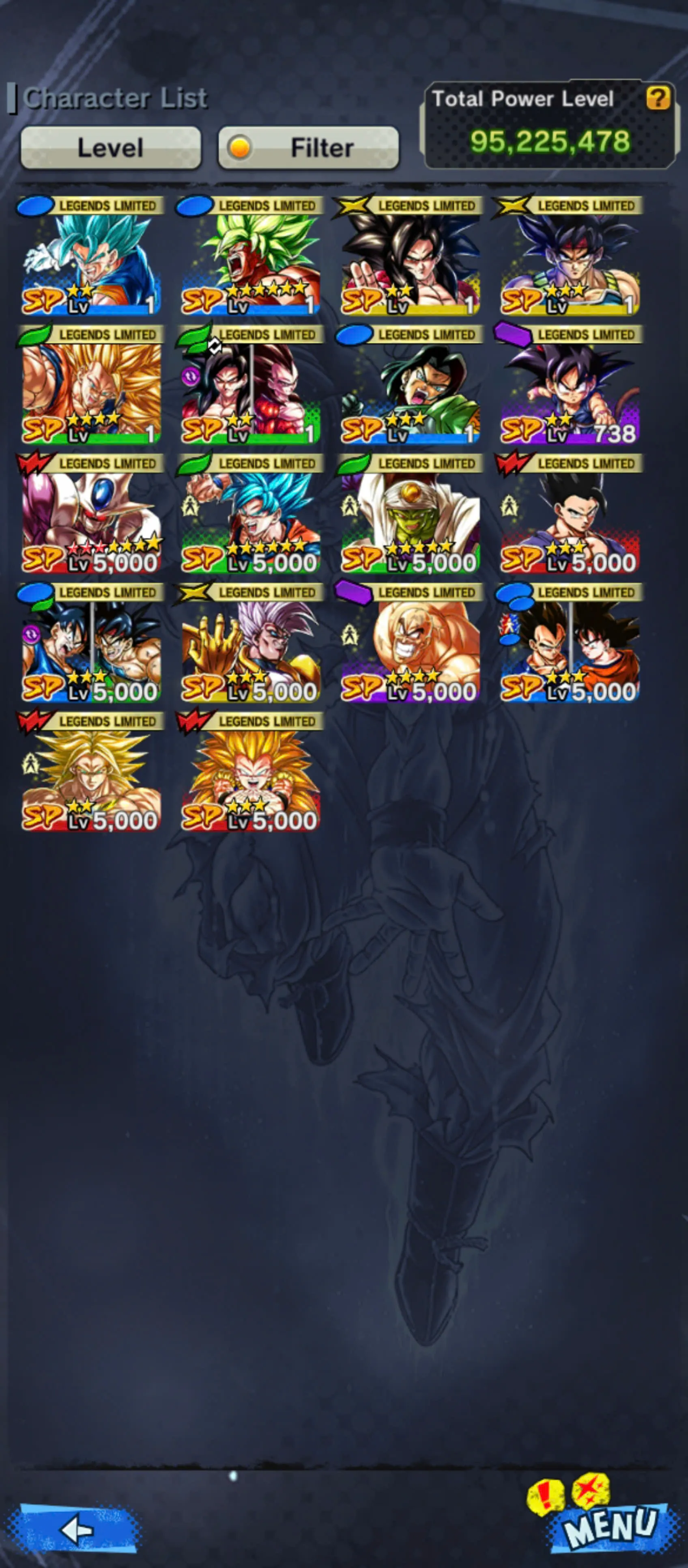 DR947-IOS+Android-3 UL(Turles Red Star+SS4 Gogeta Red Star)+18 Legends+Good Equipment+Ultimate Gohan+Gotenks+Fusion Vegeta and Goku+Super Baby 2+Broly+God Goku+Pikkon
