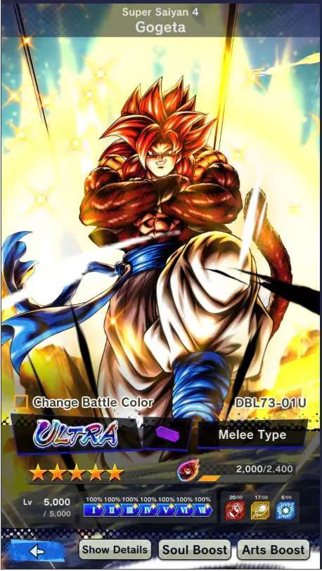 DR935-4 UL(Turles Full Red Star+SS4 Gogeta)+15 Legends+All Meta+Many Good Team PVP+Vip Equipment+Super Baby 2+Gotenks