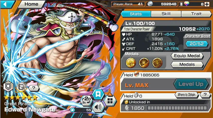BR311-IOS+Android-5 Ex(Kaido V2+Kaido V3+Zoro+White Beard+Luffy)+Good Medal+Support 145%+Uta V2+Uta V3+Bluneo+Kaku+Ben Beckmen+Law Oni+Rayleigh+Robin