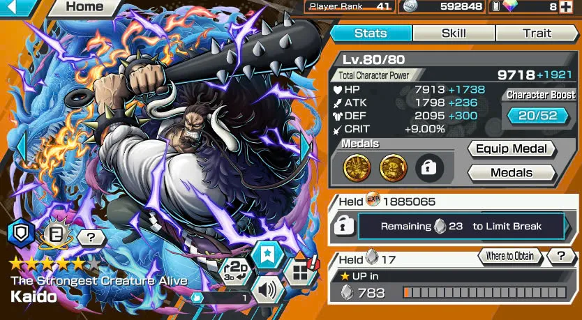 BR311-IOS+Android-5 Ex(Kaido V2+Kaido V3+Zoro+White Beard+Luffy)+Good Medal+Support 145%+Uta V2+Uta V3+Bluneo+Kaku+Ben Beckmen+Law Oni+Rayleigh+Robin