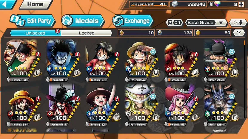 BR311-IOS+Android-5 Ex(Kaido V2+Kaido V3+Zoro+White Beard+Luffy)+Good Medal+Support 145%+Uta V2+Uta V3+Bluneo+Kaku+Ben Beckmen+Law Oni+Rayleigh+Robin
