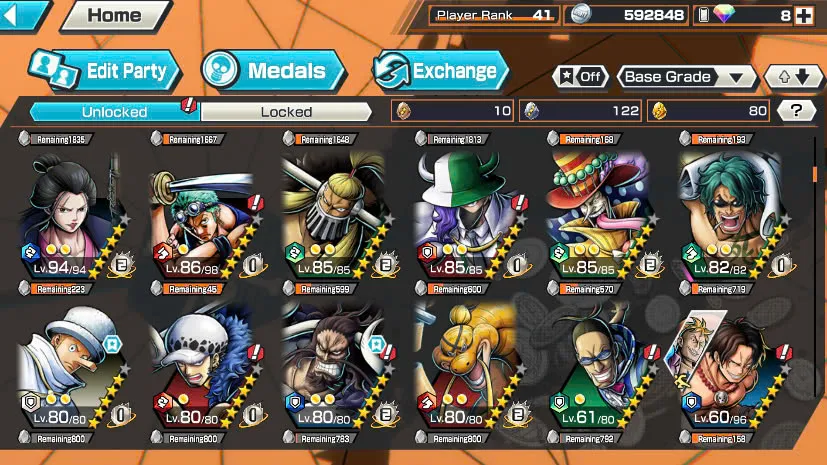 BR311-IOS+Android-5 Ex(Kaido V2+Kaido V3+Zoro+White Beard+Luffy)+Good Medal+Support 145%+Uta V2+Uta V3+Bluneo+Kaku+Ben Beckmen+Law Oni+Rayleigh+Robin
