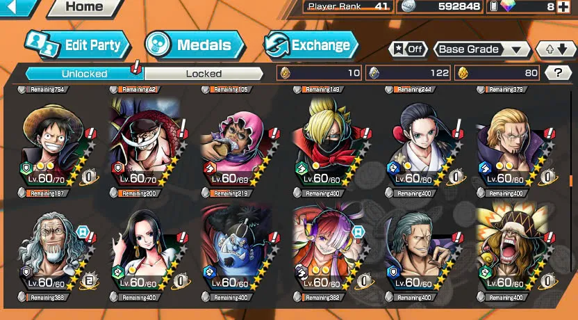 BR311-IOS+Android-5 Ex(Kaido V2+Kaido V3+Zoro+White Beard+Luffy)+Good Medal+Support 145%+Uta V2+Uta V3+Bluneo+Kaku+Ben Beckmen+Law Oni+Rayleigh+Robin