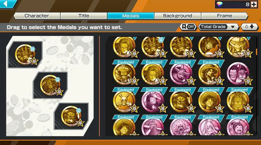 BR311-IOS+Android-5 Ex(Kaido V2+Kaido V3+Zoro+White Beard+Luffy)+Good Medal+Support 145%+Uta V2+Uta V3+Bluneo+Kaku+Ben Beckmen+Law Oni+Rayleigh+Robin