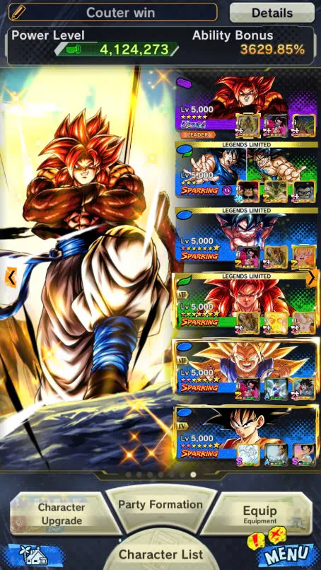 DR9412-IOS+Android-6 UL(Majin Vegeta+SS4 Gogeta+Janemba)+34 Legends+Vip Equipment+Good Zenkai+Sparking+ Team Fusion+GT+Goku and Vegeta+Zamasu Zenkai+Gammar+Goku GT