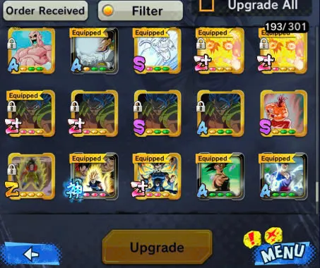 DR9412-IOS+Android-6 UL(Majin Vegeta+SS4 Gogeta+Janemba)+34 Legends+Vip Equipment+Good Zenkai+Sparking+ Team Fusion+GT+Goku and Vegeta+Zamasu Zenkai+Gammar+Goku GT