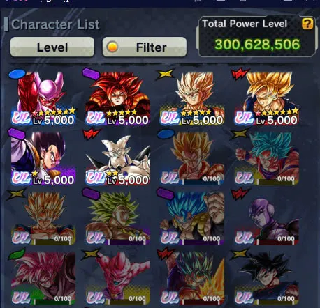 DR9412-IOS+Android-6 UL(Majin Vegeta+SS4 Gogeta+Janemba)+34 Legends+Vip Equipment+Good Zenkai+Sparking+ Team Fusion+GT+Goku and Vegeta+Zamasu Zenkai+Gammar+Goku GT