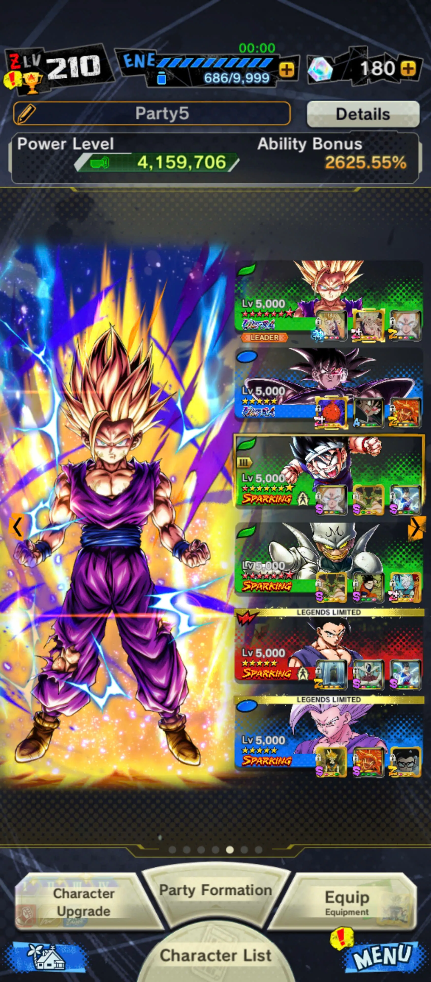 DR953-IOS+Android-3 UL(Gohan Full Star+Turles)+Team Gohan+15 Legends+Vip Equipment+Ultimate Gohan+Beast Gohan+God Goku
