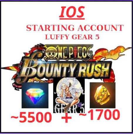 RR11-Global-IOS-Luffy Gear 5-Starter Account-5500 Diamond RainBow+1700 Fragment