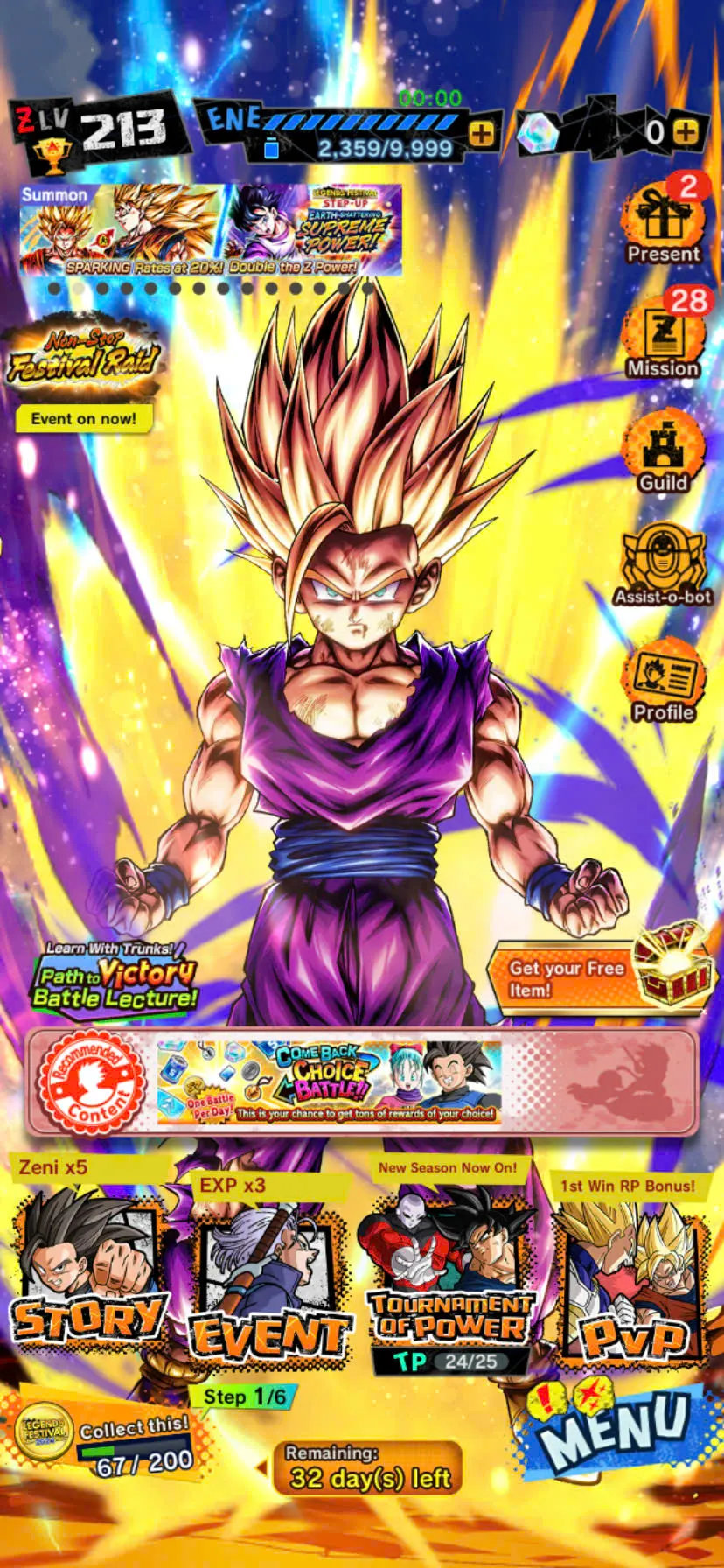 D75-IOS+Android-Full Team Gohan-UL Gohan+27 Legends+Good Equipment+Ultimate Gohan 9 Red Star+Beast Gohan+God Goku+SS3 Goku+Cooler Red Star+Goku GT 10 Red Star