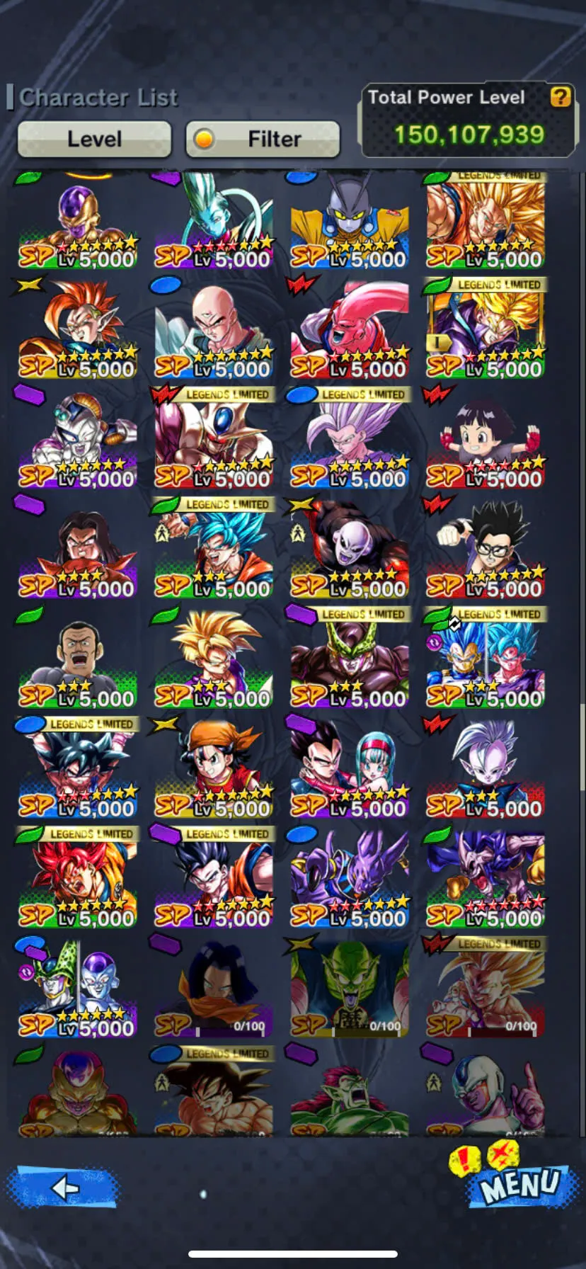 D75-IOS+Android-Full Team Gohan-UL Gohan+27 Legends+Good Equipment+Ultimate Gohan 9 Red Star+Beast Gohan+God Goku+SS3 Goku+Cooler Red Star+Goku GT 10 Red Star