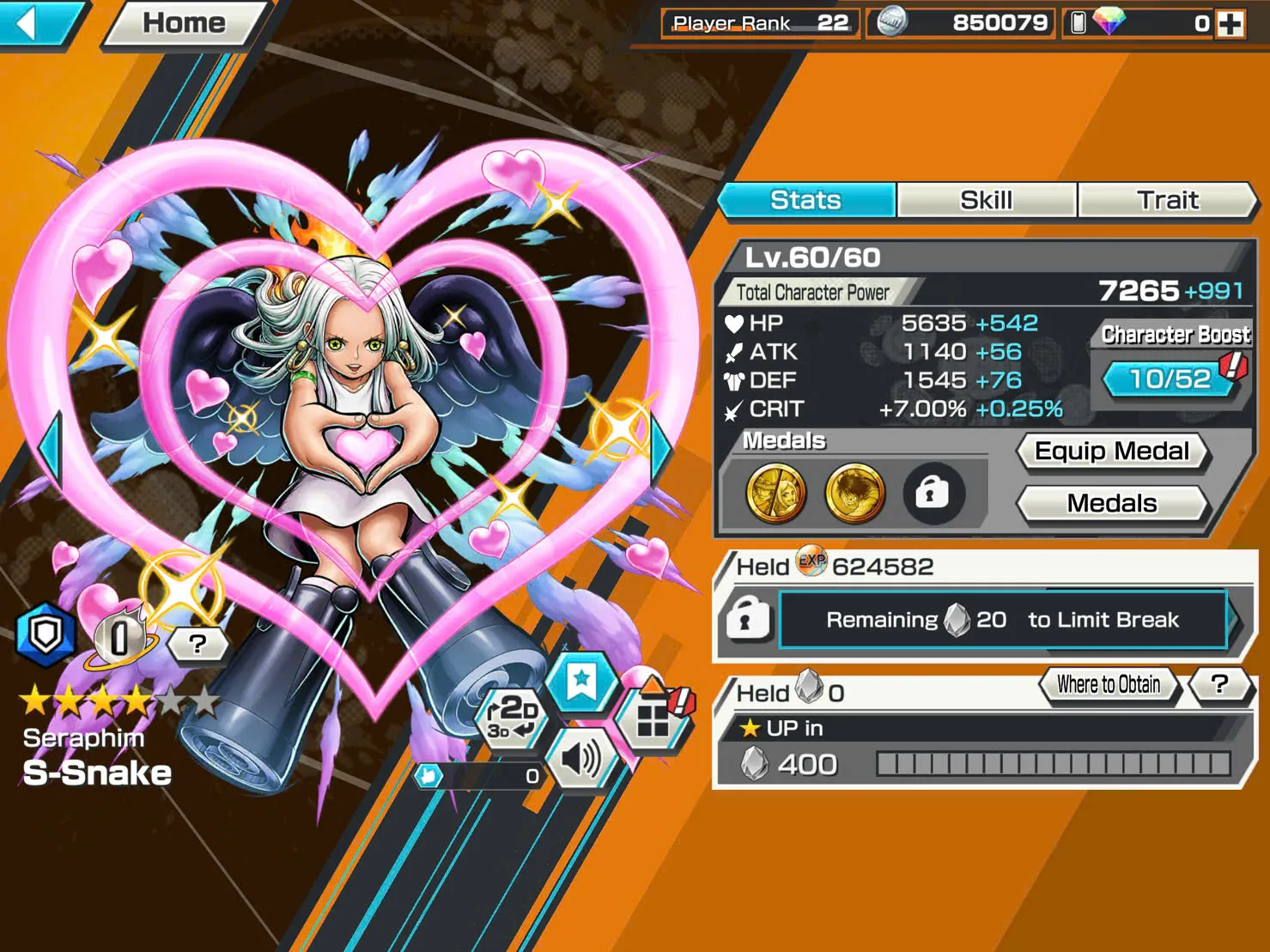 BR350-IOS+Android-4 Ex(Yamato Ace+Snake+Black Beard+Shank V3)+Good Medal+Support 132%+Sanji+King+Robin+Young Ray+Karasu+Donflamingo