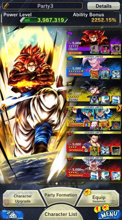 D106-IOS+Android+Nice Acc+7 UL(SS4 Gogeta+Goku Uis+Super Gogeta+Kaioken)+44 Legends+Good Equipment-Good Team PVP-Good Zenkai+Sparking+New Vegito