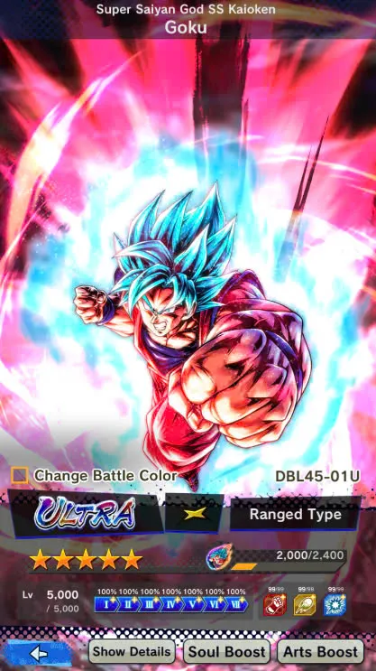 D106-IOS+Android+Nice Acc+7 UL(SS4 Gogeta+Goku Uis+Super Gogeta+Kaioken)+44 Legends+Good Equipment-Good Team PVP-Good Zenkai+Sparking+New Vegito