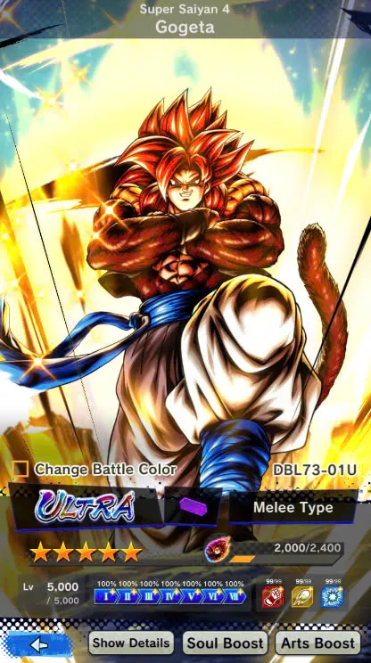 D106-IOS+Android+Nice Acc+7 UL(SS4 Gogeta+Goku Uis+Super Gogeta+Kaioken)+44 Legends+Good Equipment-Good Team PVP-Good Zenkai+Sparking+New Vegito