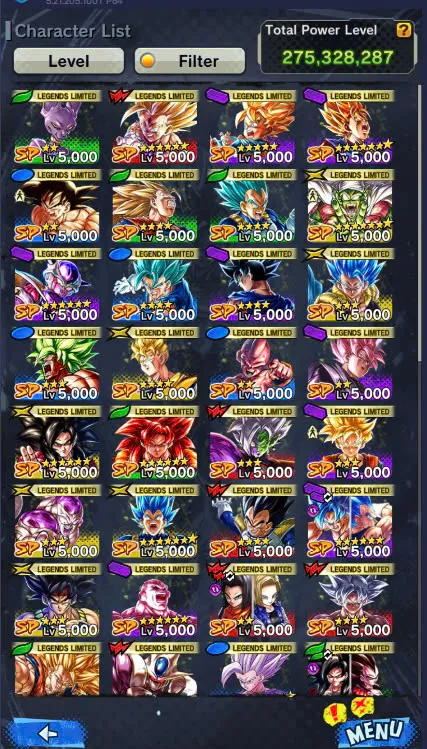 D106-IOS+Android+Nice Acc+7 UL(SS4 Gogeta+Goku Uis+Super Gogeta+Kaioken)+44 Legends+Good Equipment-Good Team PVP-Good Zenkai+Sparking+New Vegito