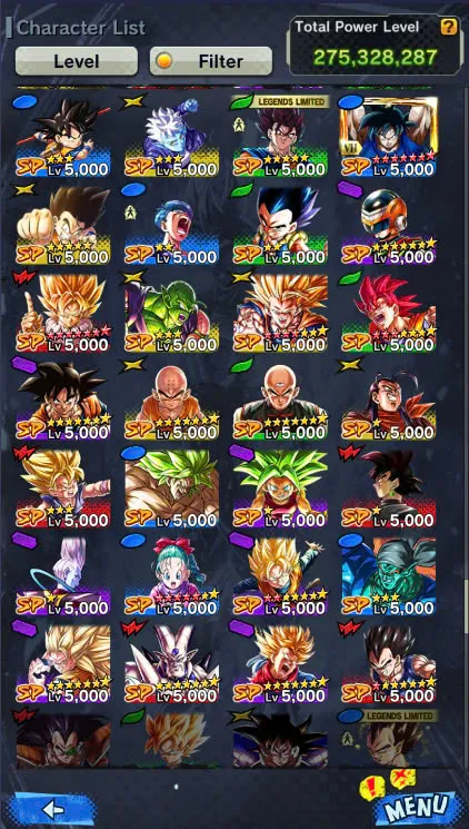 D106-IOS+Android+Nice Acc+7 UL(SS4 Gogeta+Goku Uis+Super Gogeta+Kaioken)+44 Legends+Good Equipment-Good Team PVP-Good Zenkai+Sparking+New Vegito